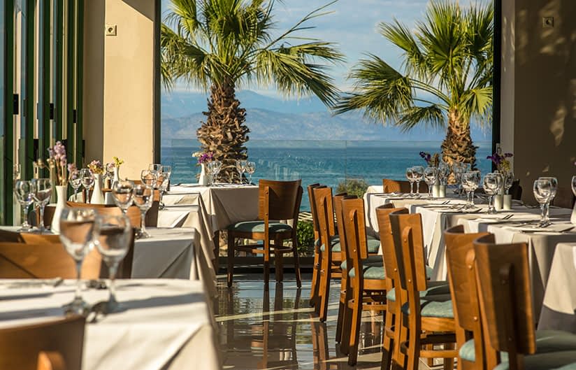 Restaurant | Robolla Beach Aparthotel Roda Corfu